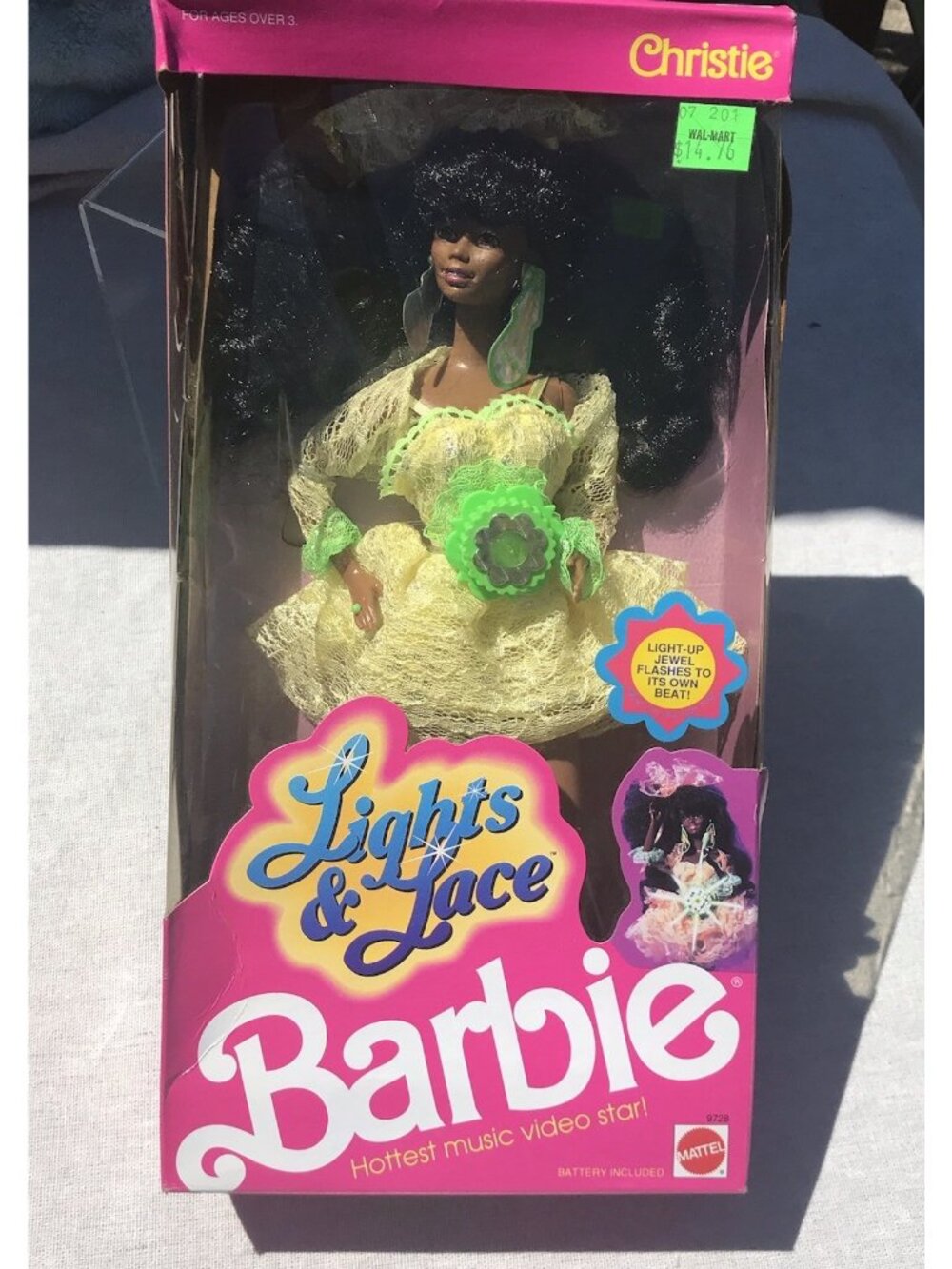 Vtg 90s Barbie Lights & Lace Jewel Christie 9728 NRFB Rare African American NOS